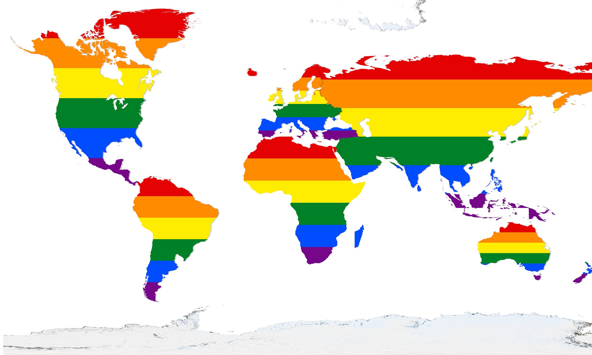 Карта с флагами